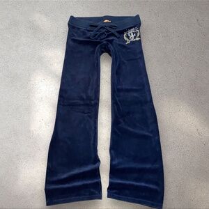 !! SOLD DO NOT BUY !! Vtg Early 2000s Juicy Couture Blue Low Rise Flare Pants